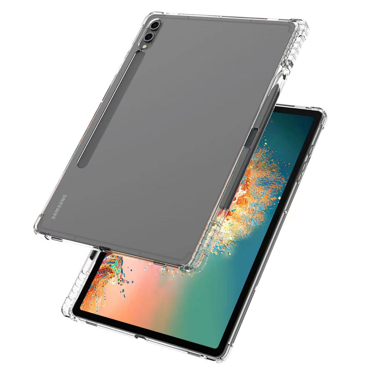 EIDERWOOD Samsung Galaxy Tab S10 Ultra cover m. Touch Pen Holder - Shockproof - Gennemsigtig