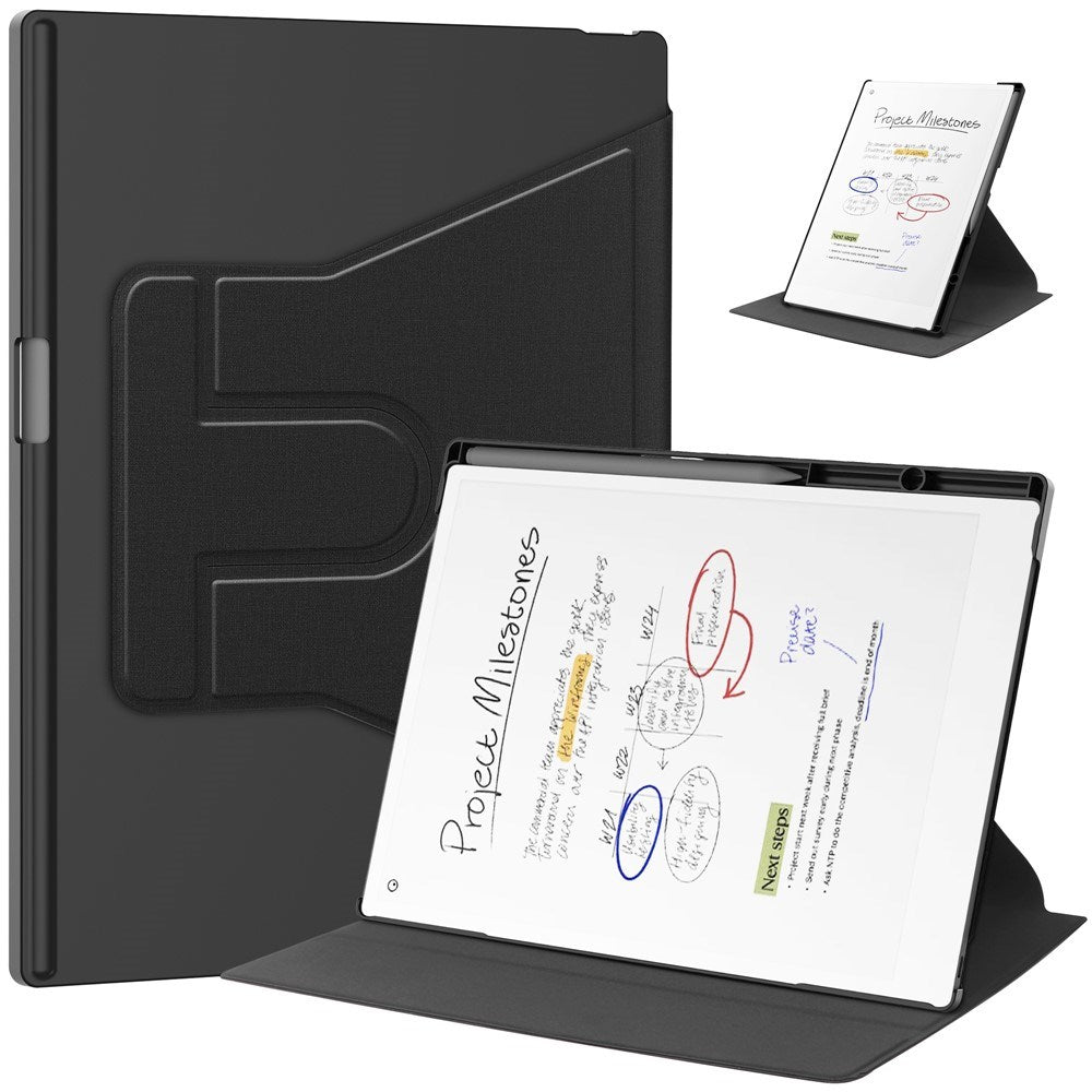 ReMarkable Paper Pro EIDERWOOD Kunstlæder Plast Cover - Pen Holder - Sort