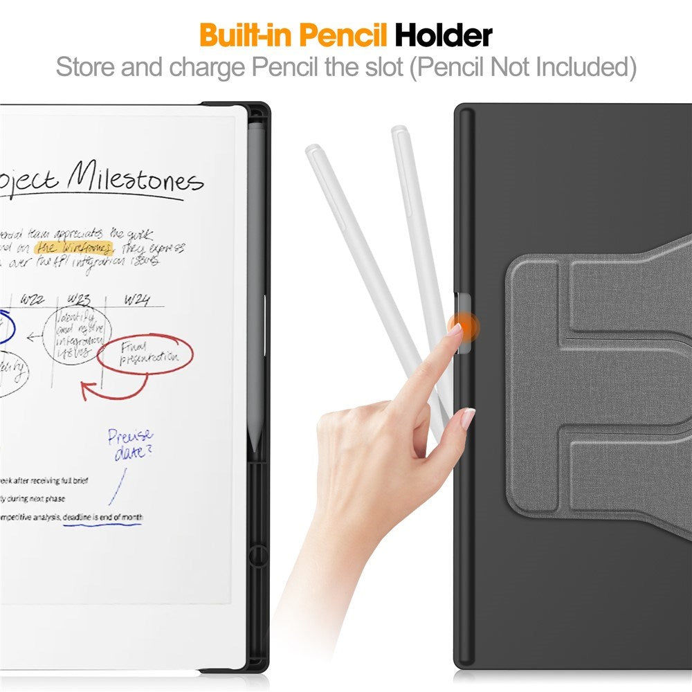 ReMarkable Paper Pro EIDERWOOD Kunstlæder Plast Cover - Pen Holder - Grå