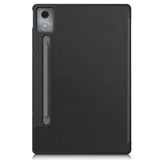 Lenovo IdeaTab Pro - EIDERWOOD Kunstlæder Flip Cover m. Ståfunktion & Pencil Holder - Sort