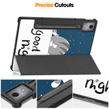 Lenovo IdeaTab Pro - EIDERWOOD Tri-Fold Kunstlæder Flip Cover m. Mønster - Kat