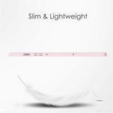 EIDERWOOD Samsung Galaxy Tab S10 Lite / S10 FE / S9 FE Tablet Flip Cover m. Ståfunktion & Stylus Pen-Holder - Gennemsigtig / Lyserød