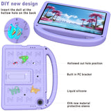 EIDERWOOD Lenovo Tab 10.1" Børne Cover m. Ståfunktion & Håndtag - Lilla