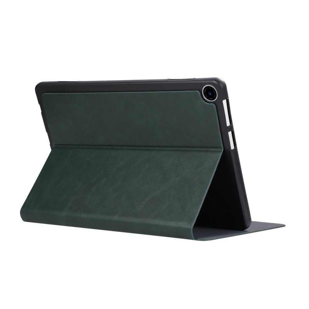 EIDERWOOD Lenovo Tab 10.1" Kunstlæder Tablet Cover m. Stander - Mørkegrøn