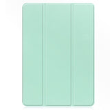 EIDERWOOD Samsung Galaxy Tab S10 FE+ (Plus) Tri-Fold Kunstlæder Tablet Cover m. Stylus Pen Holder - Lysegrøn