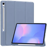 EIDERWOOD Samsung Galaxy Tab S10 FE+ (Plus) Tri-Fold Kunstlæder Tablet Cover m. Stylus Pen Holder - Lavendel