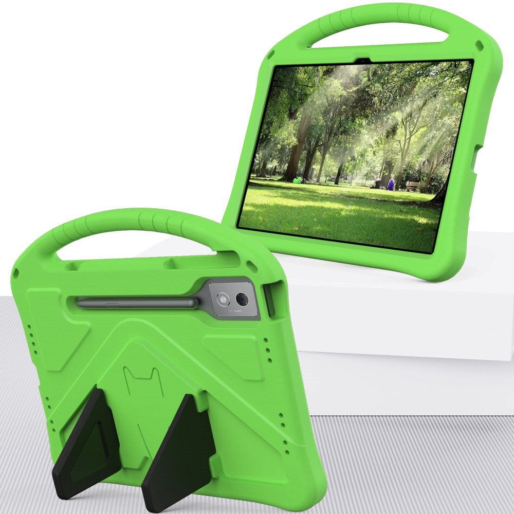 EIDERWOOD Lenovo Idea Tab Pro Tablet Håndværker Cover m. Stå Funktion og Håndtag - Grøn