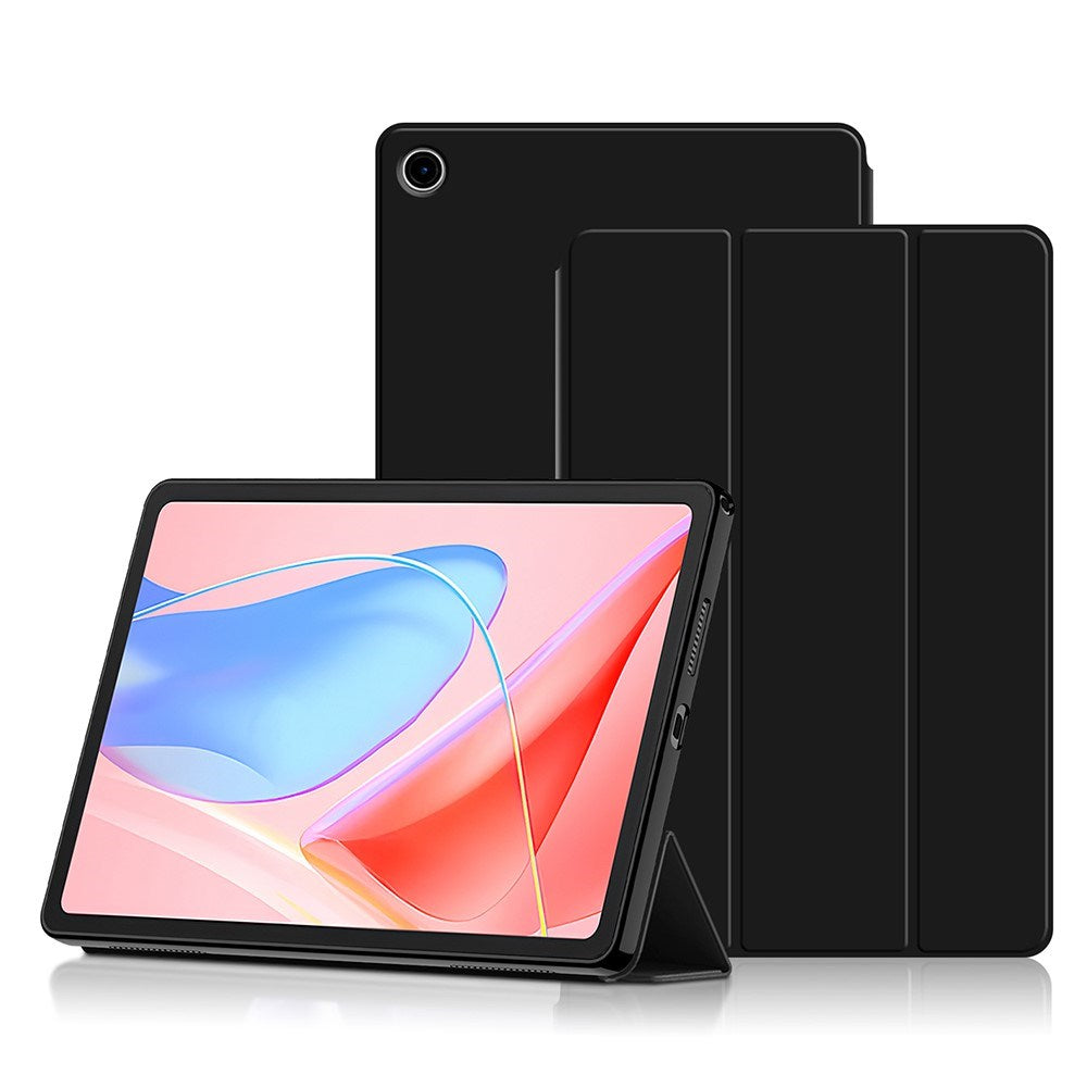 EIDERWOOD Lenovo Tab 10.1" Tri-Fold Kunstlæder Tablet Cover - Sort
