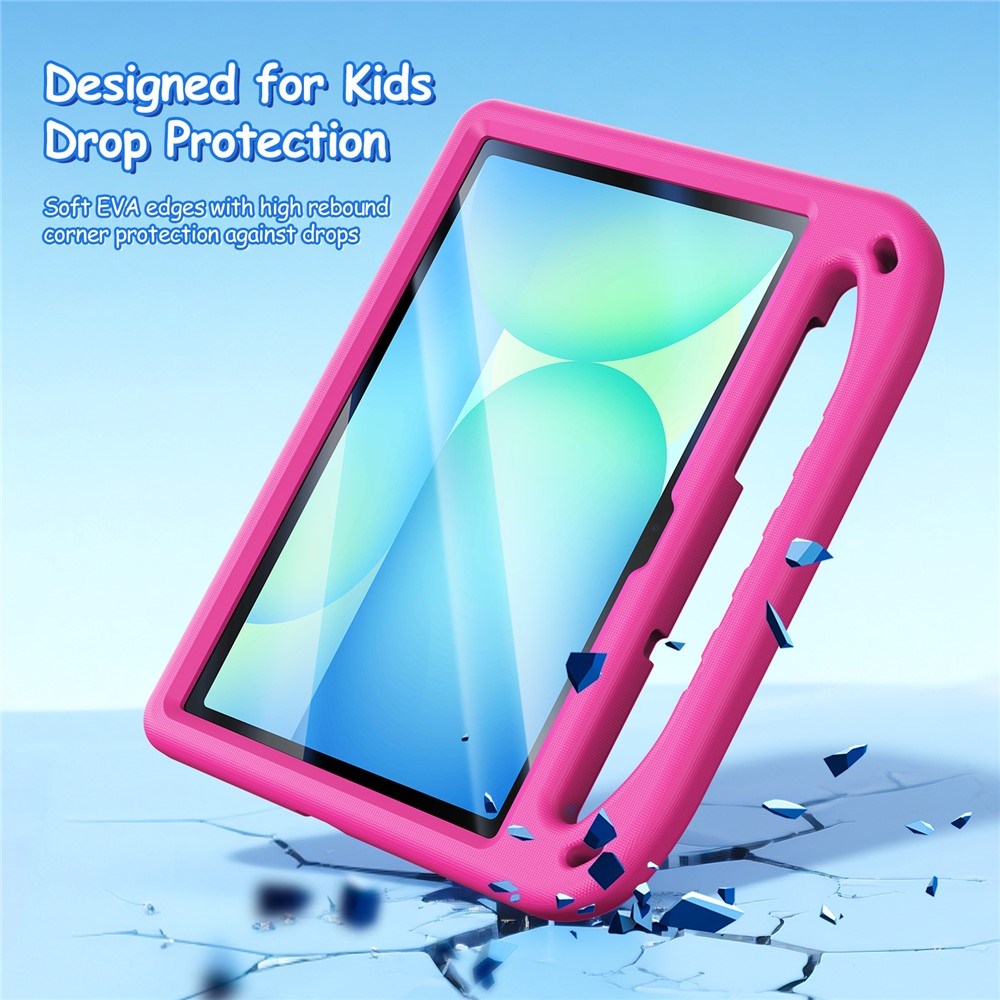 DUX DUCIS Samsung Galaxy Tab S10 Lite / S10 FE / S9 FE / S9 / S8 / S7 EVA Tablet Børnecover - Ståfunktion & Stylus Pen-Holder - Pink