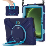 Samsung Galaxy Tab Active5 Pro / Active4 Pro EIDERWOOD Plast Børne Cover m. Kickstand & Strop - Blå