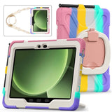 Samsung Galaxy Tab Active5 Pro / Active4 Pro EIDERWOOD Plast Børne Cover m. Kickstand & Strop - Multi