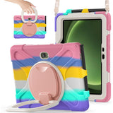 Samsung Galaxy Tab Active5 Pro / Active4 Pro EIDERWOOD Plast Børne Cover m. Kickstand & Strop - Multi