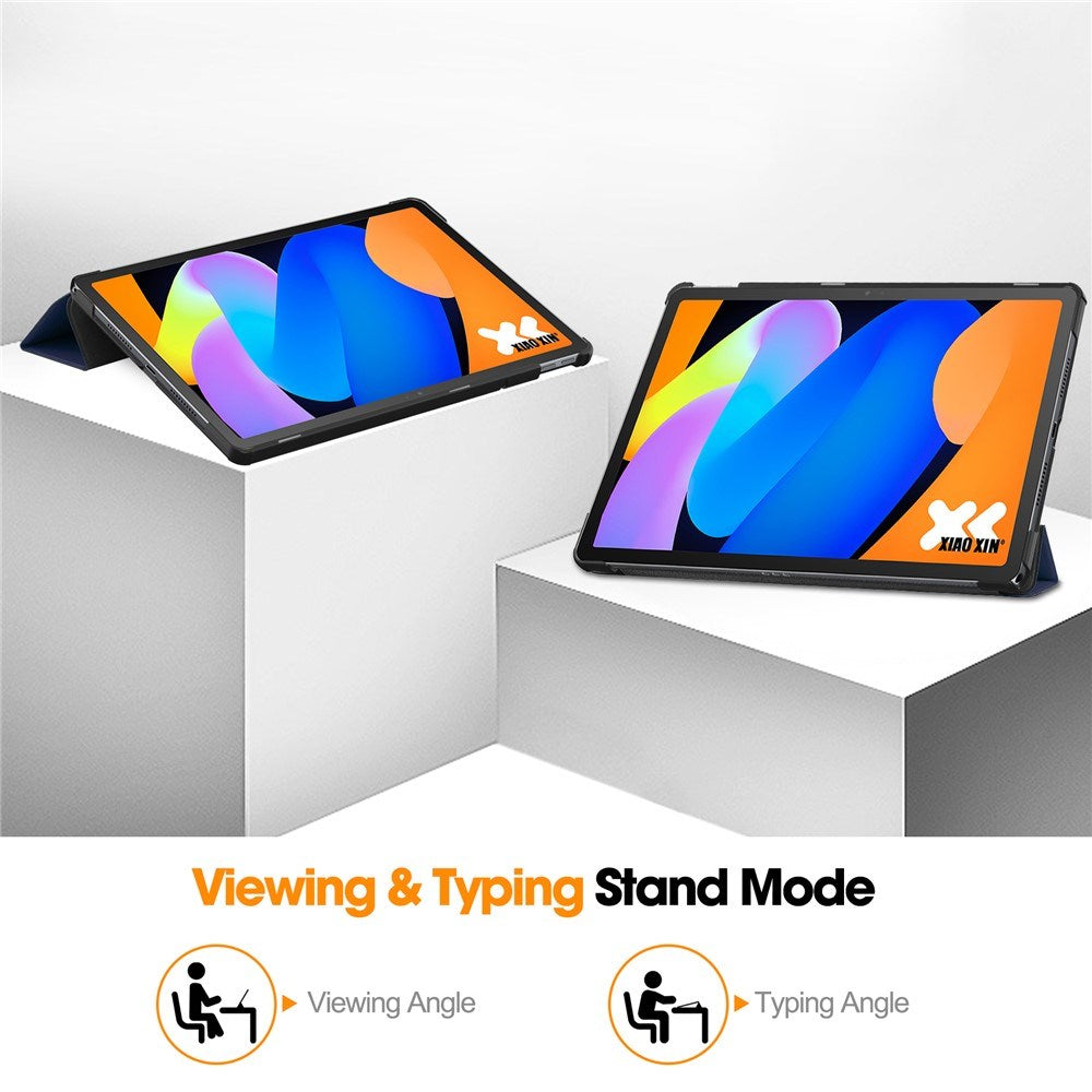 EIDERWOOD Lenovo Idea Tab 11 Kunstlæder Flip Tablet Cover - Blå