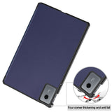 EIDERWOOD Lenovo Idea Tab 11 Kunstlæder Flip Tablet Cover - Blå