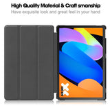 EIDERWOOD Lenovo Idea Tab 11 Kunstlæder Flip Tablet Cover - Rød