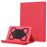 Universal Tablet Flip Cover m. Ståfunktion - EIDERWOOD - 18 x 26.5 cm - Rød