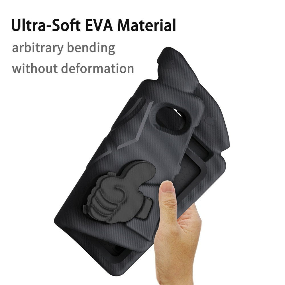 iPad Mini (2024 / 2021) - EIDERWOOD Børne Cover m. Thumb Kickstand - Sort