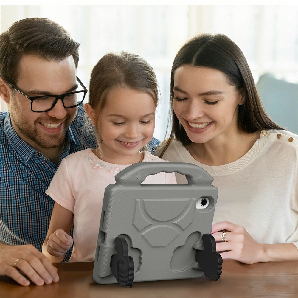 iPad Mini (2024 / 2021) - EIDERWOOD Børne Cover m. Thumb Kickstand - Grå