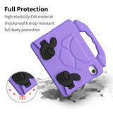 iPad Mini (2024 / 2021) - EIDERWOOD Børne Cover m. Thumb Kickstand - Lilla