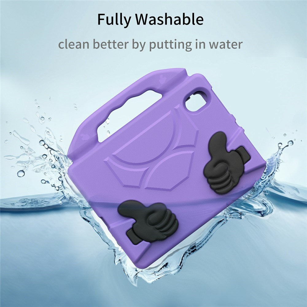 iPad Mini (2024 / 2021) - EIDERWOOD Børne Cover m. Thumb Kickstand - Lilla