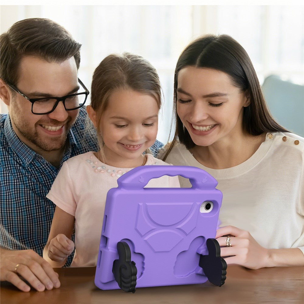 iPad Mini (2024 / 2021) - EIDERWOOD Børne Cover m. Thumb Kickstand - Lilla