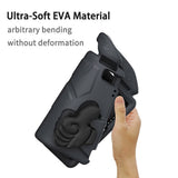EIDERWOOD iPad 10.2" (2021 / 2020 / 2019) / Air (2019) Børne Tablet Cover m. Indbygget Ståfunktion - Sort
