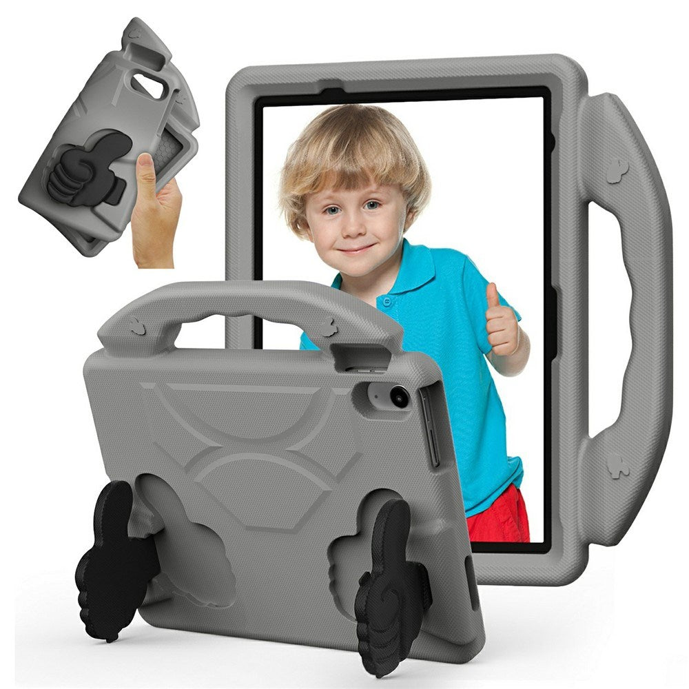 EIDERWOOD iPad Air 11" (2026 / 2025 / 2024) Børne Tablet Cover m. Indbygget Ståfunktion - Grå