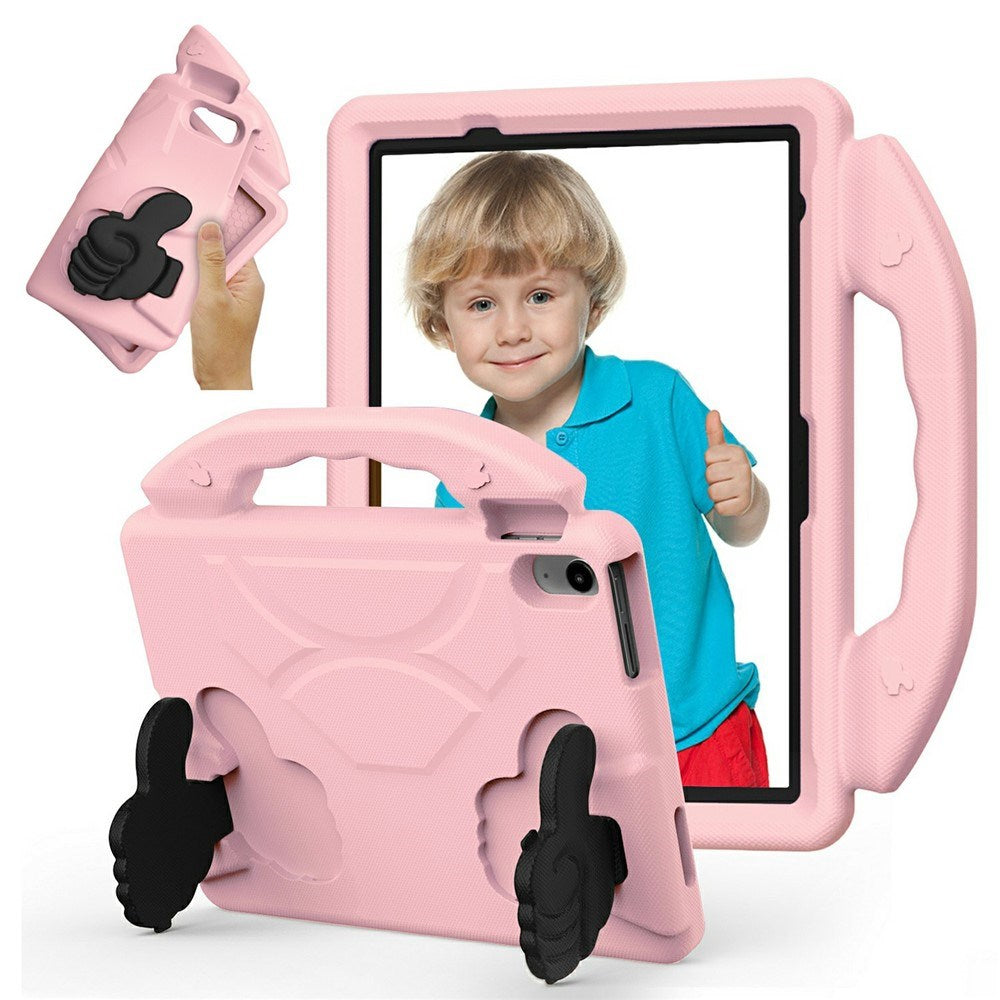 EIDERWOOD iPad Air 11" (2025 / 2024) Børne Tablet Cover m. Indbygget Ståfunktion - Lyserød