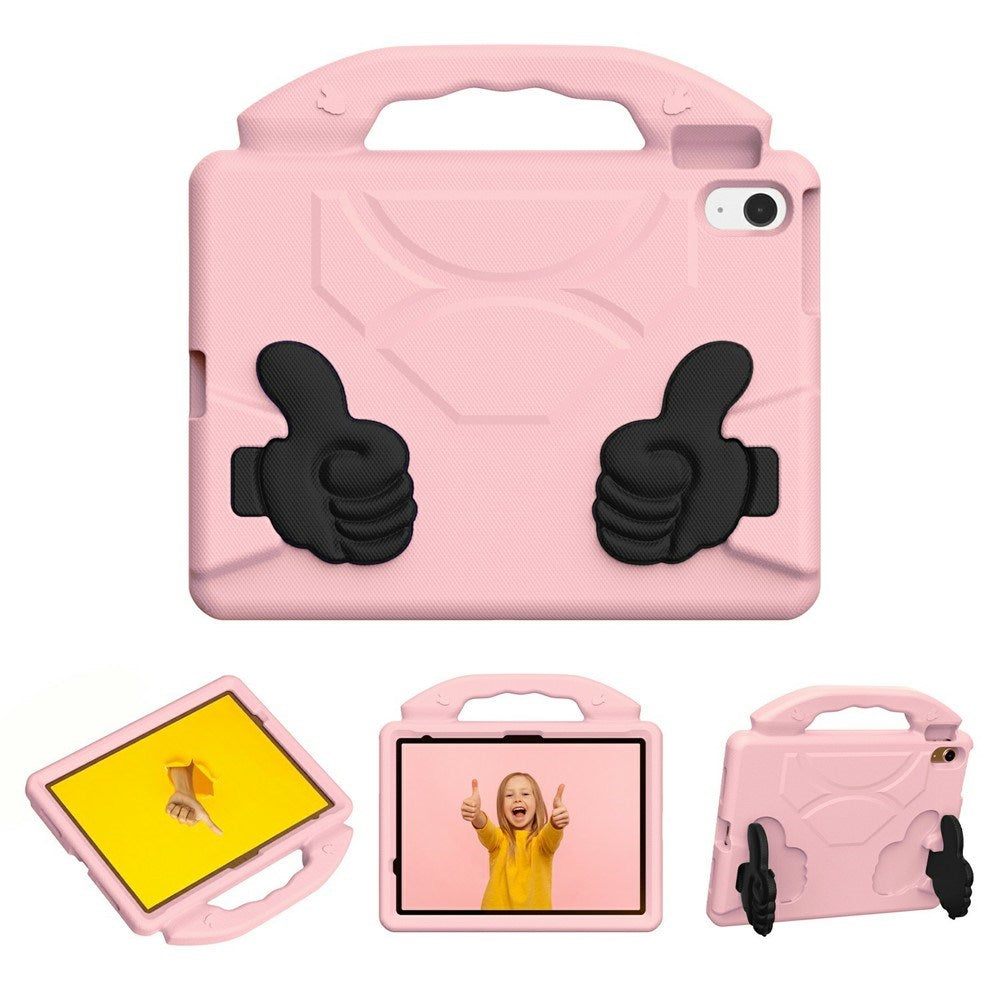 EIDERWOOD iPad Air 11" (2026 / 2025 / 2024) Børne Tablet Cover m. Indbygget Ståfunktion - Lyserød