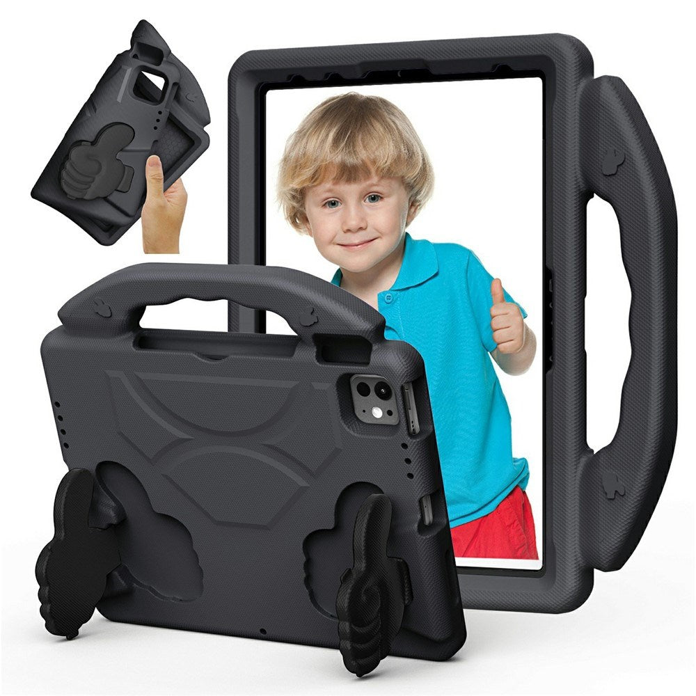 EIDERWOOD iPad Pro 11" (2025 - 2018) / Air (2022 / 2020) Børne Tablet Cover m. Indbygget Ståfunktion - Sort