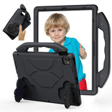 iPad Pro 12.9" (2022 / 2021 / 2020 / 2018) / Air 13" (2025 / 2024) / Pro 13" (2025 / 2024) - EIDERWOOD Børne Cover m. Thumb Kickstand - Sort