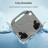 iPad Pro 12.9" (2022 / 2021 / 2020 / 2018) / Air 13" (2025 / 2024) / Pro 13" (2025 / 2024) - EIDERWOOD Børne Cover m. Thumb Kickstand - Grå