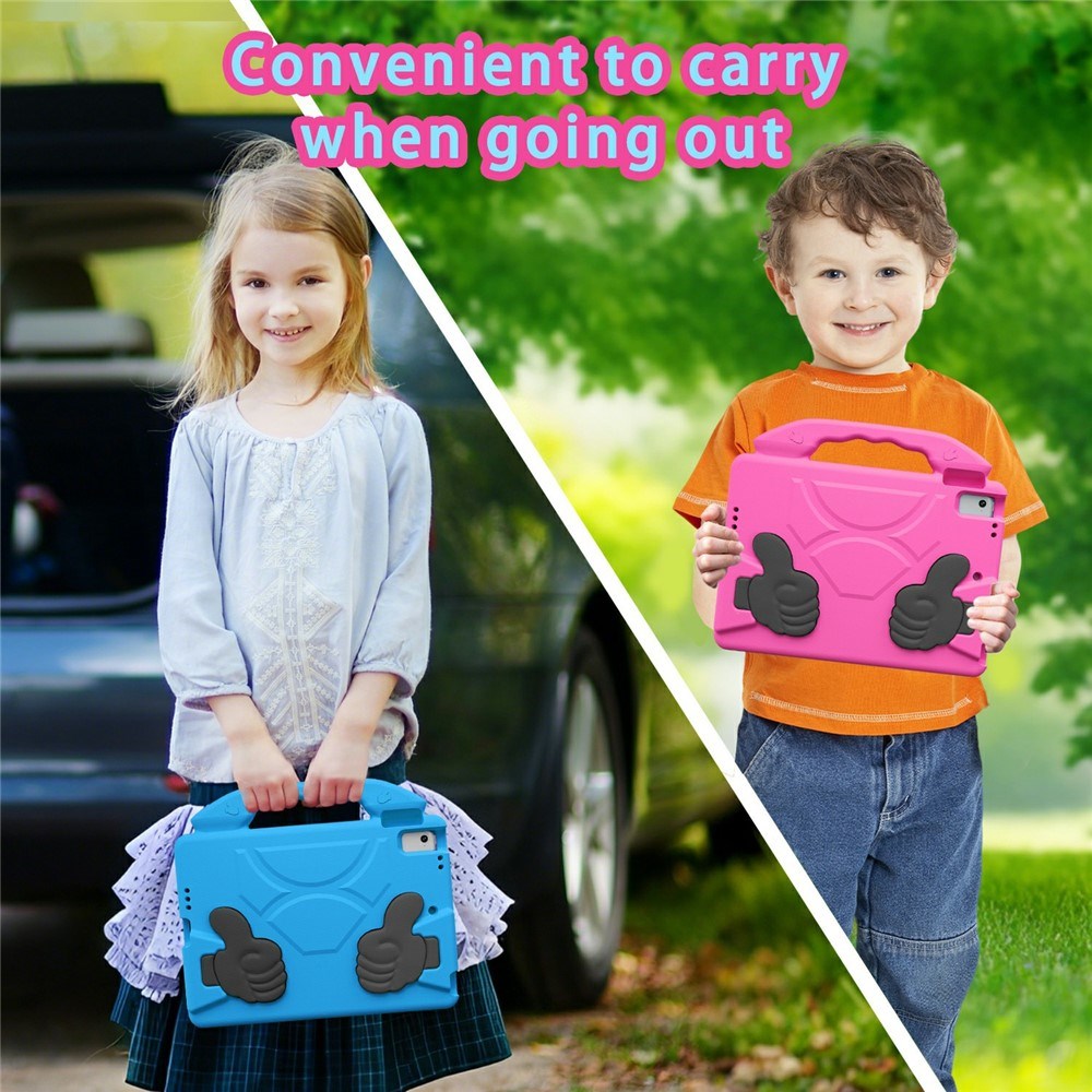 iPad 9.7" (2018 / 2017) / Air 2 / Air - EIDERWOOD Børne Cover m. Thumb Kickstand - Blå