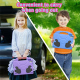 iPad 9.7" (2018 / 2017) / Air 2 / Air - EIDERWOOD Børne Cover m. Thumb Kickstand - Lilla