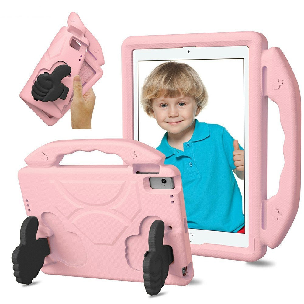 iPad 9.7" (2018 / 2017) / Air 2 / Air - EIDERWOOD Børne Cover m. Thumb Kickstand - Lyserød