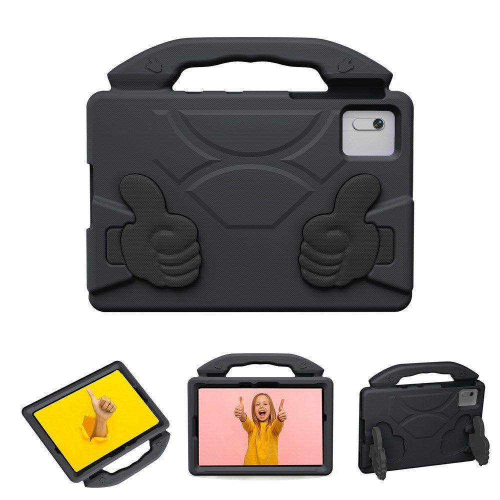 EIDERWOOD Xiaomi Redmi Pad 2 / SE / 6 / 5 / Lenovo Tab M11 / Samsung Galaxy Tab S10 FE / S9 FE / S9 / S8 / S7 Børne Cover m. Stå Funktion - Sort