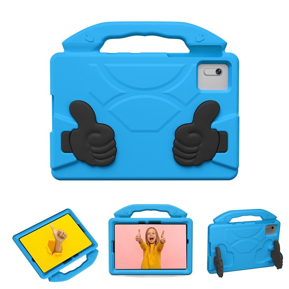 EIDERWOOD Xiaomi Redmi Pad 2 / SE / 6 / 5 / Lenovo Tab M11 / Samsung Galaxy Tab S10 FE / S9 FE / S9 / S8 / S7 Børne Cover m. Stå Funktion - Blå