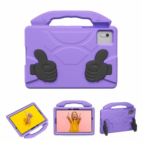 EIDERWOOD Xiaomi Redmi Pad 2 / SE / 6 / 5 / Lenovo Tab M11 / Samsung Galaxy Tab S10 FE / S9 FE / S9 / S8 / S7 Børne Cover m. Stå Funktion - Lilla