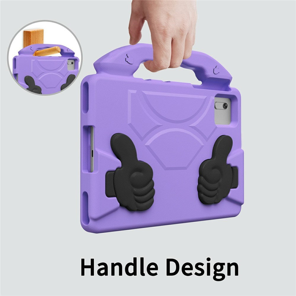 EIDERWOOD Xiaomi Redmi Pad 2 / SE / 6 / 5 / Lenovo Tab M11 / Samsung Galaxy Tab S10 FE / S9 FE / S9 / S8 / S7 Børne Cover m. Stå Funktion - Lilla