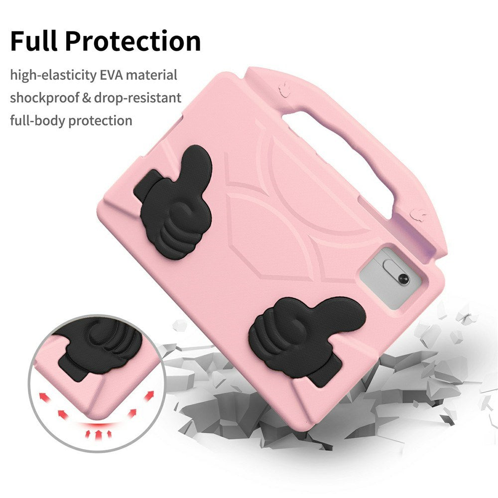 EIDERWOOD Xiaomi Redmi Pad 2 / SE / 6 / 5 / Lenovo Tab M11 / Samsung Galaxy Tab S10 FE / S9 FE / S9 / S8 / S7 Børne Cover m. Stå Funktion - Lyserød