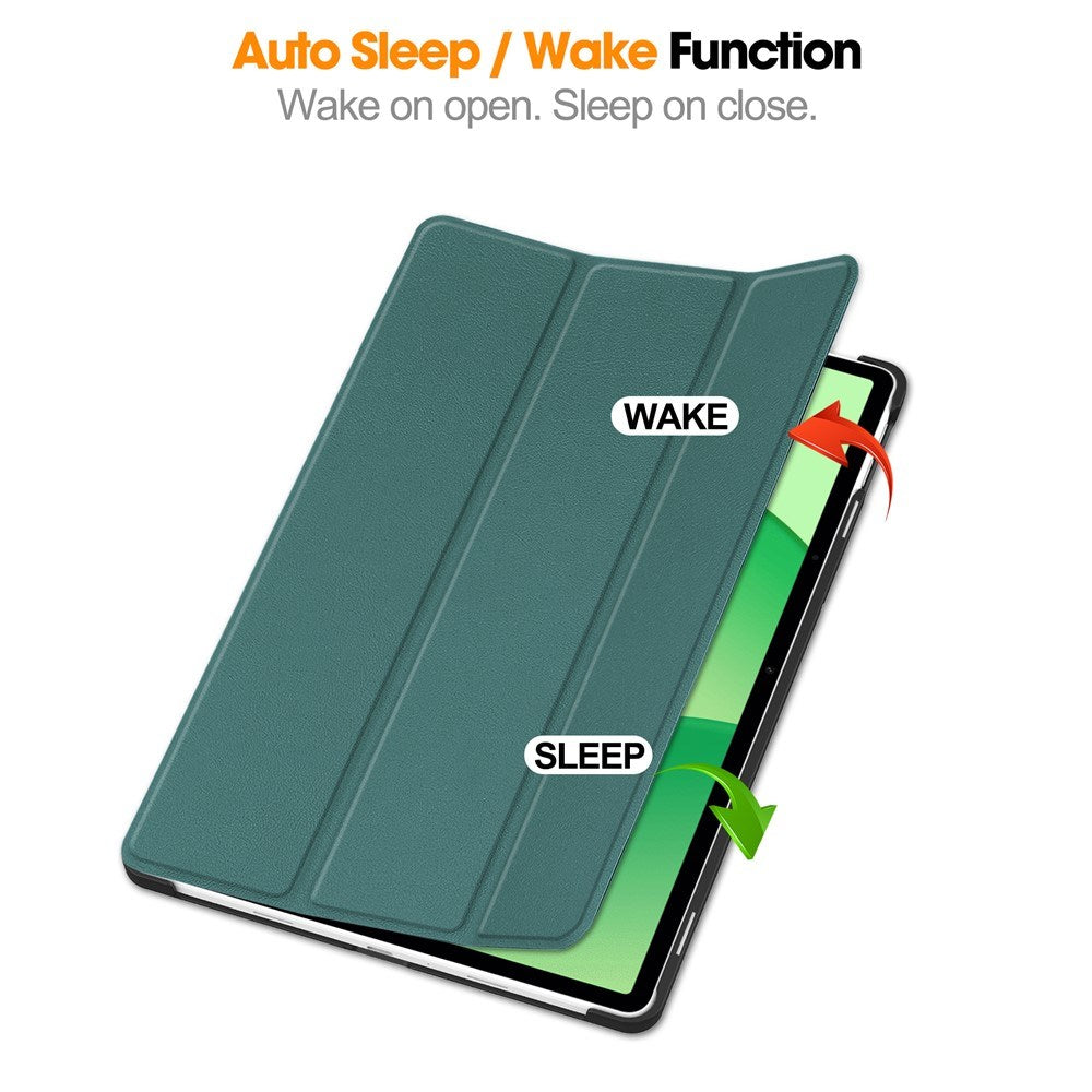 EIDERWOOD OnePlus Pad Lite - Kunstlæder Flip Cover m. Ståfunktion - Grøn