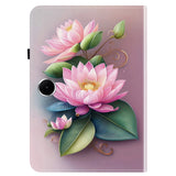 EIDERWOOD OnePlus Pad Lite Kunstlæder Flip Tablet Cover m. Motiv - Lotusblomst