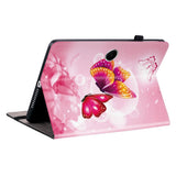 EIDERWOOD OnePlus Pad Lite Kunstlæder Flip Tablet Cover m. Motiv - Lyserøde Sommerfugle