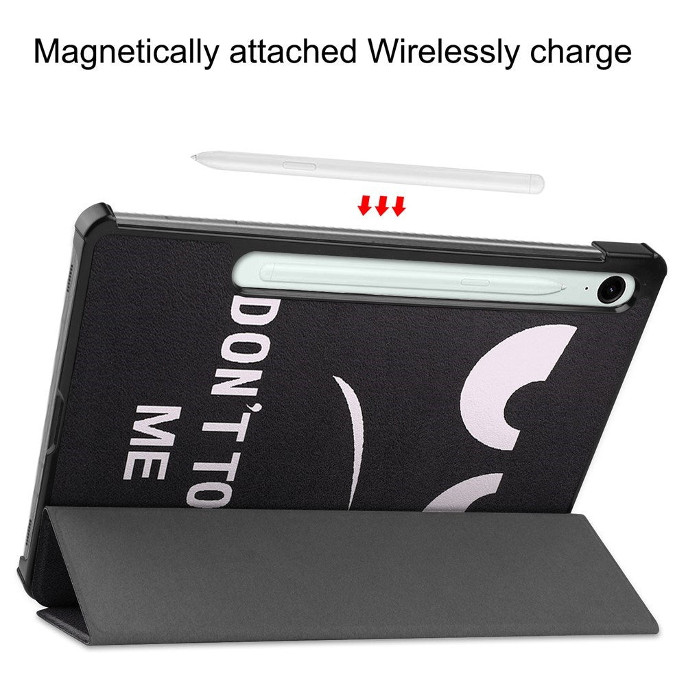 EIDERWOOD Samsung Galaxy Tab S11 / S10 Lite Kunstlæder Tablet Flip Cover m. Motiv - "Don't Touch Me"