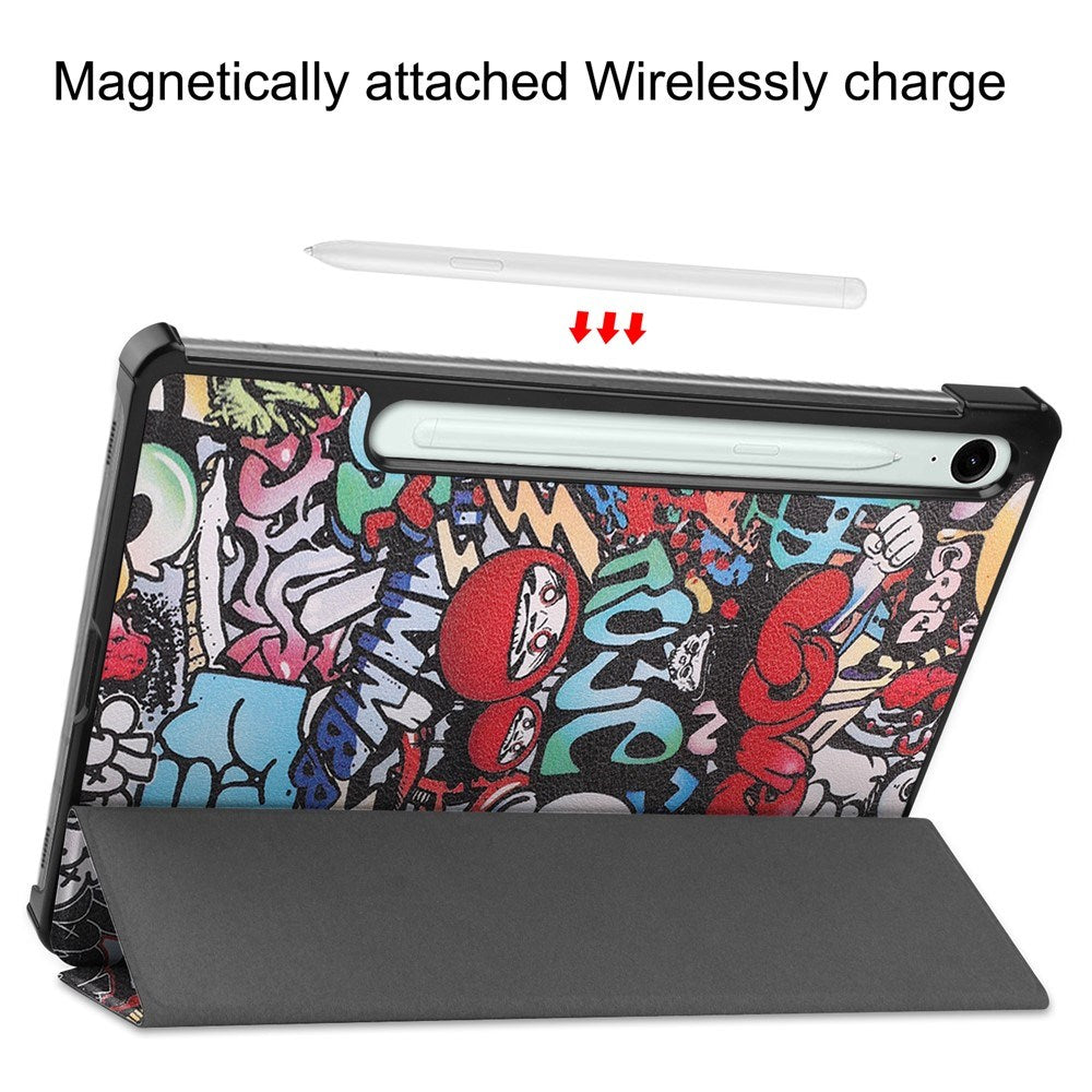 EIDERWOOD Samsung Galaxy Tab S11 / S10 Lite Kunstlæder Tablet Flip Cover m. Motiv - Graffiti