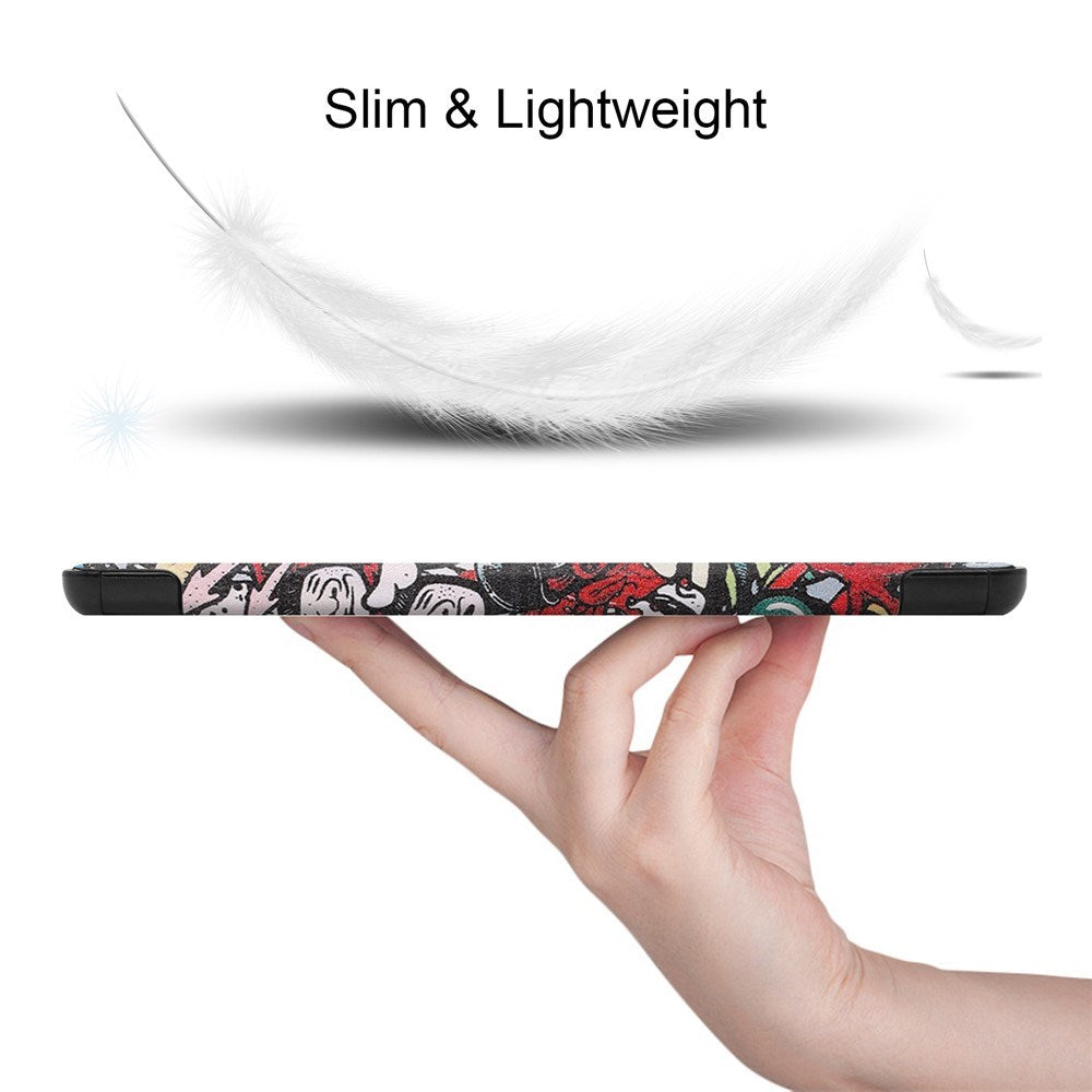 EIDERWOOD Samsung Galaxy Tab S11 / S10 Lite Kunstlæder Tablet Flip Cover m. Motiv - Graffiti