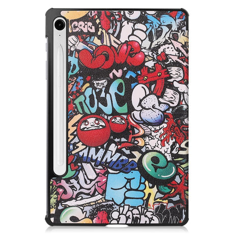 EIDERWOOD Samsung Galaxy Tab S11 / S10 Lite Kunstlæder Tablet Flip Cover m. Motiv - Graffiti