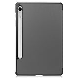 EIDERWOOD Samsung Galaxy Tab S11 / S10 Lite Tri-Fold Kunstlæder Flip Cover m. Stylus Pen Holder - Grå