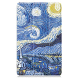 EIDERWOOD Samsung Galaxy Tab A11 Kunstlæder Tablet Cover m. Motiv - Nattehimmel