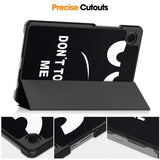 EIDERWOOD Samsung Galaxy Tab A11 Kunstlæder Tablet Cover m. Motiv - "Don't Touch Me"